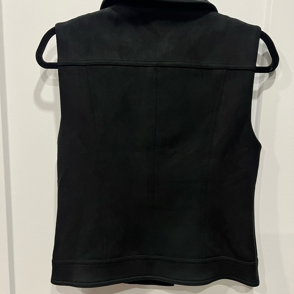 Philosophy Vegan Suede Moto Vest - Black - Picture 6 of 8